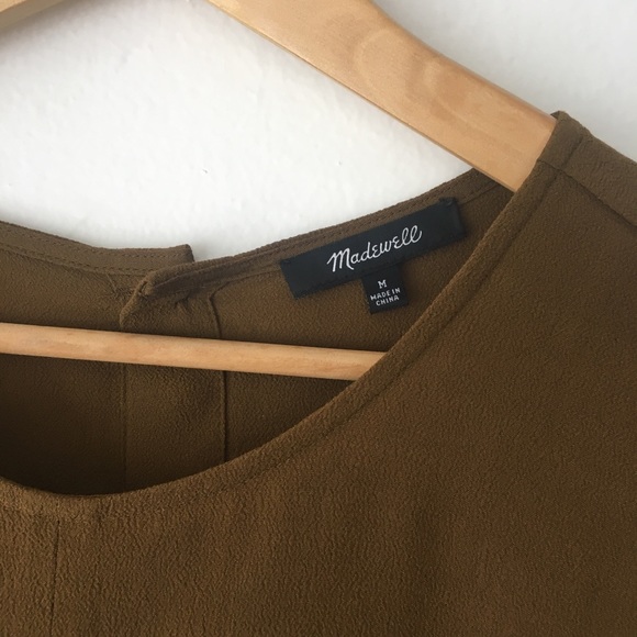 Madewell button back tie front top M - Picture 4 of 6